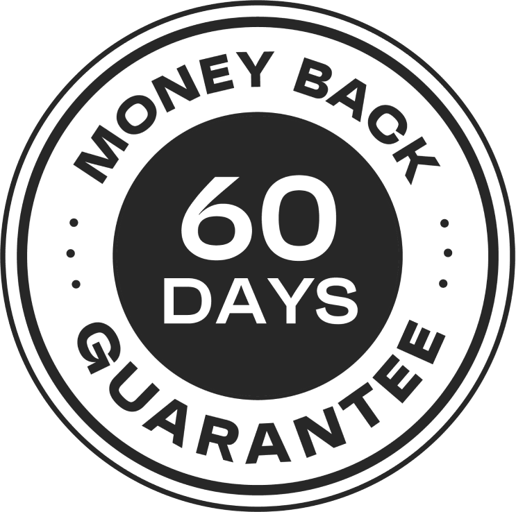 60-day money back guarantee